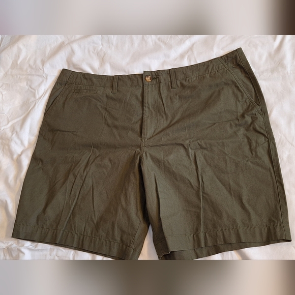 George Men Shorts Flat Front Cotton Khaki Shorts Size 42 - Picture 14 of 14